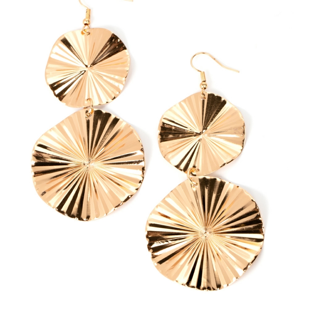 In Your Wildest FAN-tasy Earrings in Gold